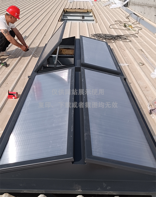 兰州王老吉生产车间轮台排烟天窗